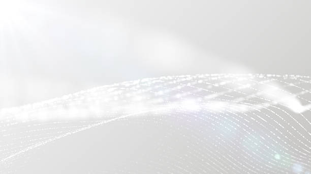 istock Futuristic line wave background 4K stok video 2233409828