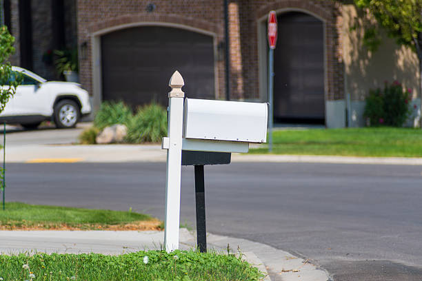 istock Dual Mailboxes Mounted on Single Post in Salt Lake City Residential Area 2233410532
