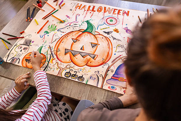 istock Family Halloween art 2233419997