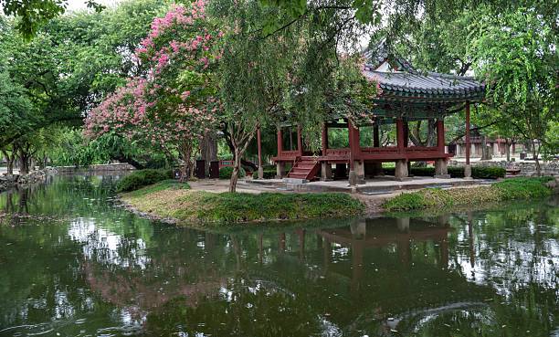 istock A quiet lake and palace on a rainy day 2233430403
