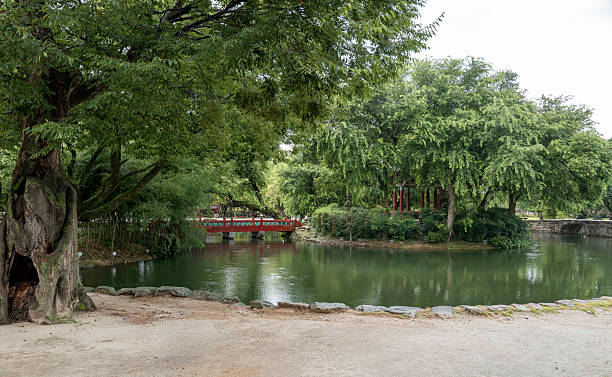 istock A quiet lake and palace on a rainy day 2233430545