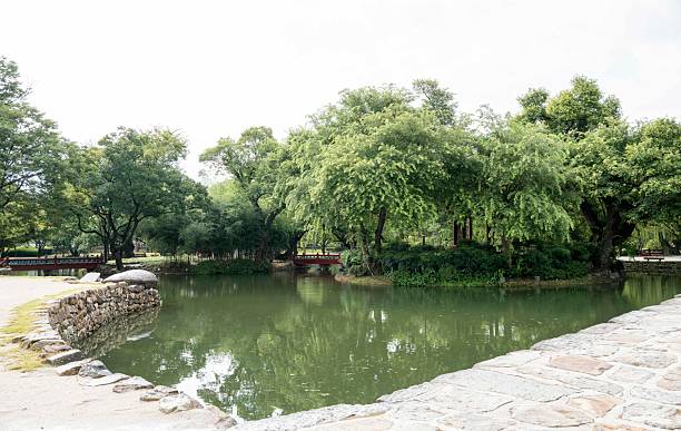 istock A quiet lake and palace on a rainy day 2233430582