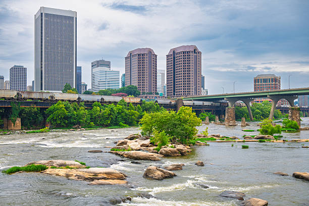 istock Richmond, Virginia - Skyline with Bridges and James River Rapids 2233432874