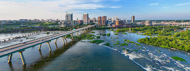 istock Richmond, Virginia - Aerial Skyline with Bridges and River 2233432906