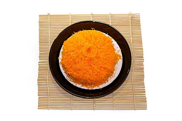 istock Dessert Thailand with Foi Thong Shredded Egg Yolk on white background and isolate style. 2233433488