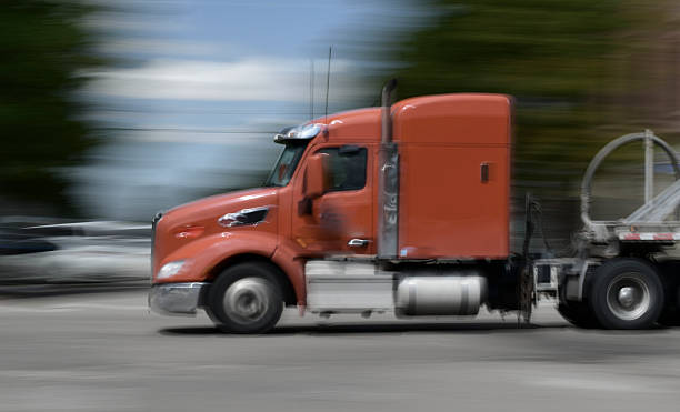 istock Semi Truck in Motion 2233438984