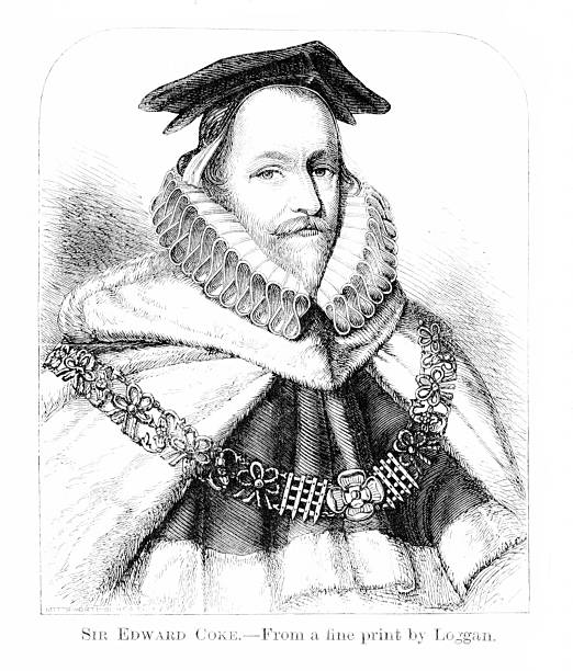 Portrait of Edward Coke (February 1, 1552 –September 3, 1634) was an English barrister, judge, and politician. Engraving published 1877. Original edition is from my own archives. Copyright has expired and is in Public Domain.