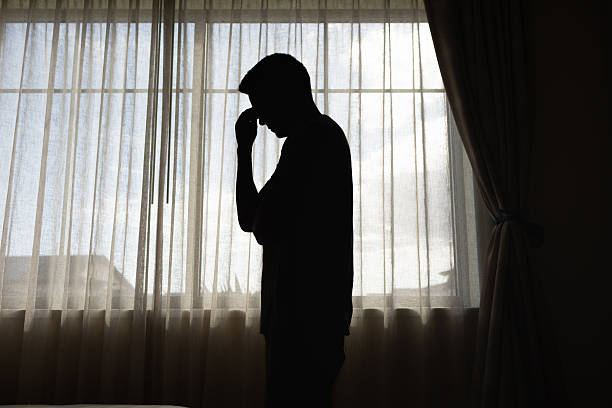 Man suffering with depression.