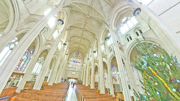 Toronto, Canada - June 30, 2024: The Cathedral Church of St. James, one of Toronto’s most iconic and historic religious landmarks, serves as the seat of the Anglican Diocese of Toronto.