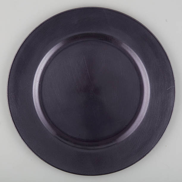 istock Purple aluminum plate top view isolated nature background with clipping path 2233445687