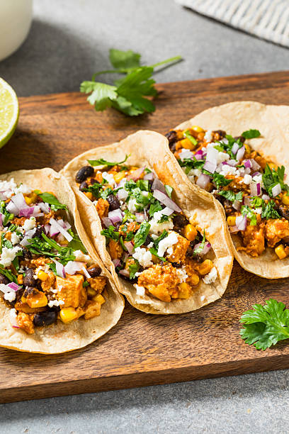 istock Healthy Homemade Vegan Sofritas Tofu Tacos 2233446835