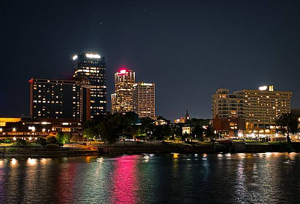 istock Little Rock Arkansas Skyline at Night 2233447390