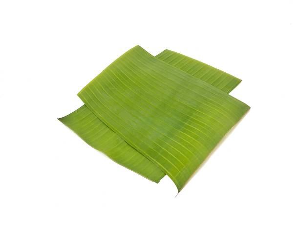 istock Banana leaf piece isolated on white background 2233459589
