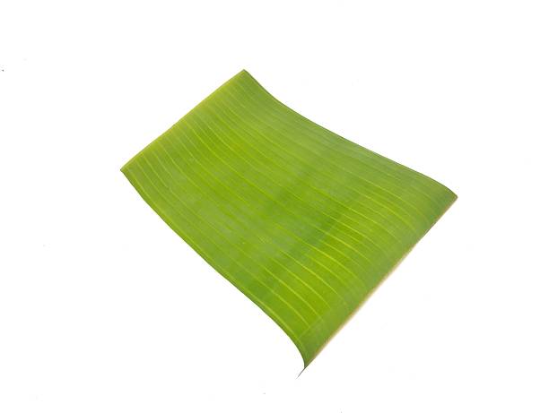 istock Banana leaf piece isolated on white background 2233459590