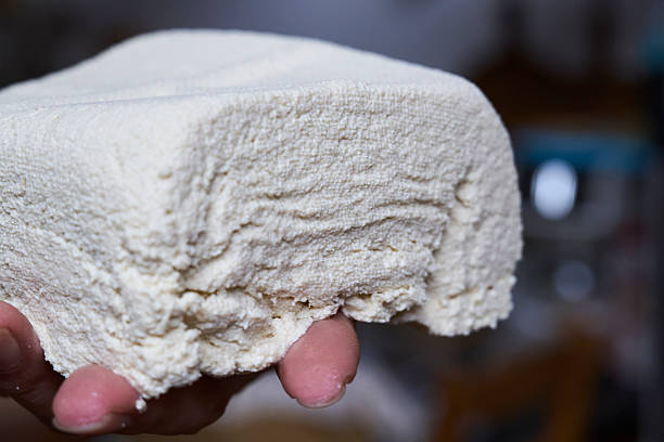 istock homemade firm tofu in hand 2233459754