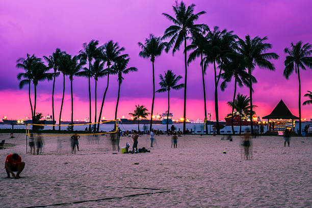 Sentosa Island is one off famous place for tourist in Singapore.