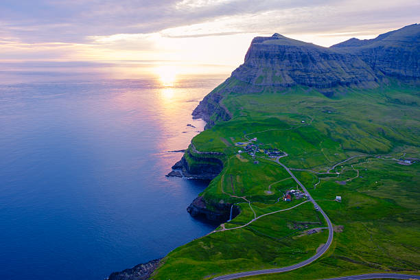 istock Breathtaking sunset over the dramatic cliffs of the Faroe Islands 2233462670