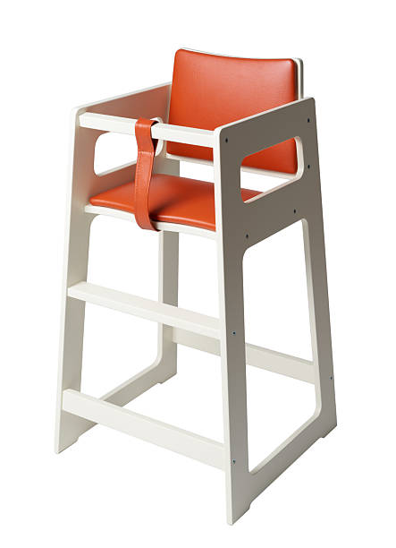 High baby chair for catering establishment isolated on white background