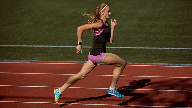 istock Athlete showcasing speed and athletic performance on outdoor track 2233475123