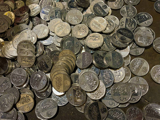 beautiful stack of coins