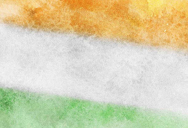Tri Color Indian Flag Color Background