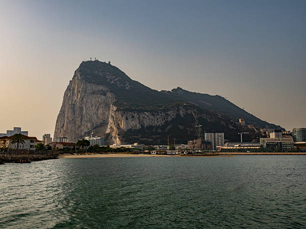 istock Gibraltar at sunset, as seen from La Linea de la Concepcion in Spain 2233481991