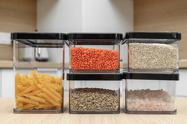 istock Plastic containers for storing food in the kitchen 2233482391
