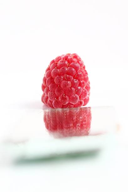 fresh raspberry close up on the table