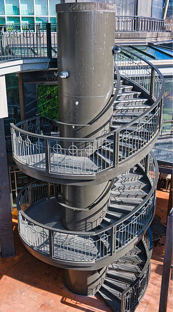 istock Spiral staircase at Melbourne Southgate riverside precinct 2233489931