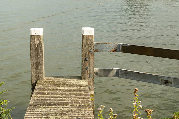 Weir next to a lake