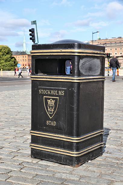 istock Public waste bin in Stockholm 2233502622