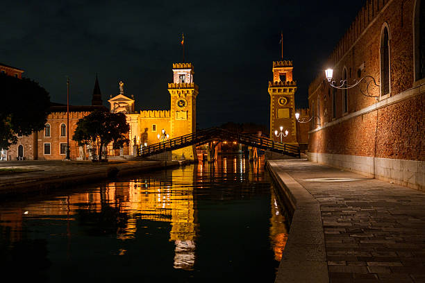 istock Historic Venetian Arsenal at Night 2233502662
