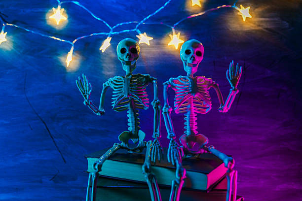 istock Skeletons with Star Lights for Halloween Party 2233519270