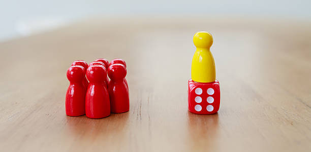 istock Leadership and decision-making under risk and uncertainty, showing how leaders guide teams with strategy, vision, and responsibility to balance opportunities and challenges in business 2233523438