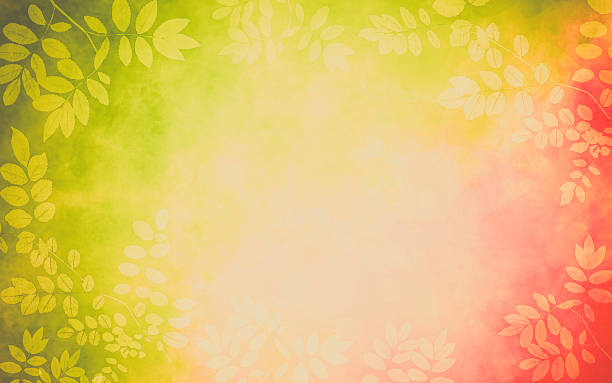 istock Abstract Autumn Leaves Background on Watercolor Painting - Spotlight Copy Space 2233529475