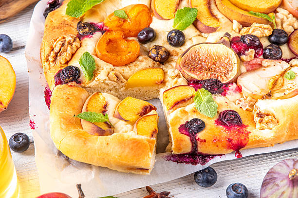 istock Tasty fruit sweet Focaccia 2233536714
