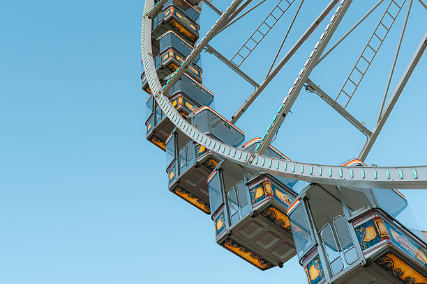 istock Ferris wheel cabins with vintage painted details 2233538602