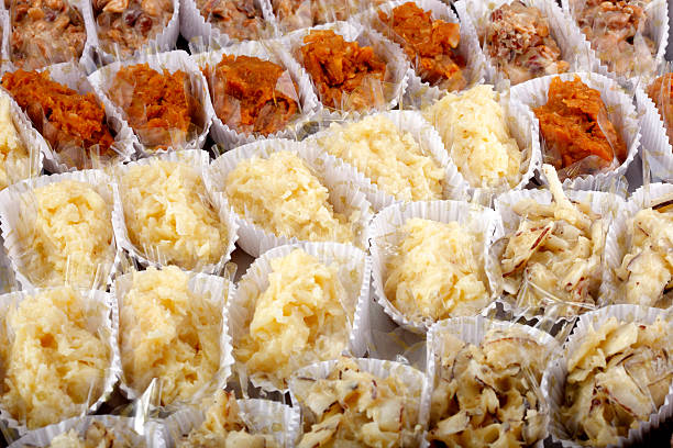 Party sweets, brigadeiro, cashew nuts, coconut candy,