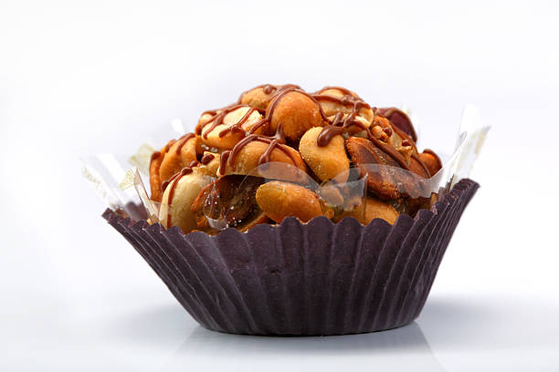 Party sweets, brigadeiro, cashew nuts, coconut candy,