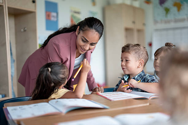 istock Hispanic Teacher Engaging with Young Students in a Classroom Setting 2233541141