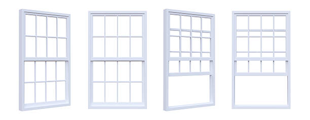 istock Outside of sliding window isolated on white background with clipping path included. 3D render. 2233542019