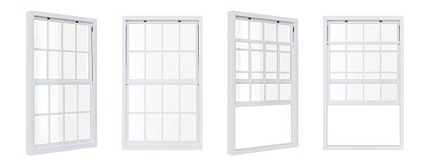 istock Inside of sliding window isolated on white background with clipping path included. 3D render. 2233542020