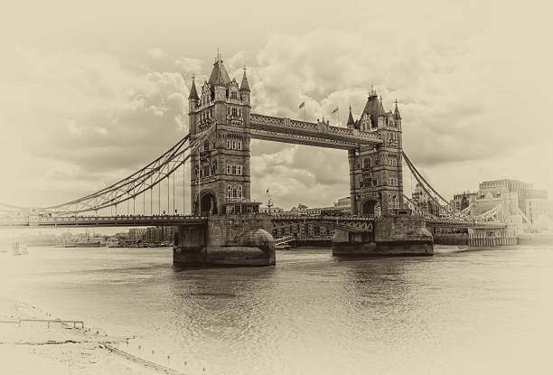 The Iconic Tower Bridge in London, completed in 1894, and designed by Horace Jones.