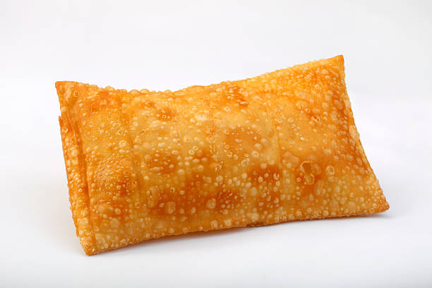 Fried pastry, Brazilian snack, cheese and meat