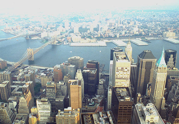 istock manhattan view on september 1991 from twin towers 2233559125