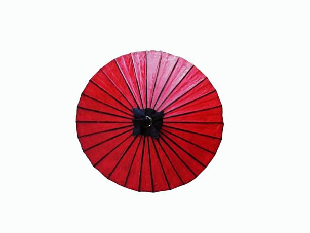istock Antique dark red mulberry paper umbrella 2233561960