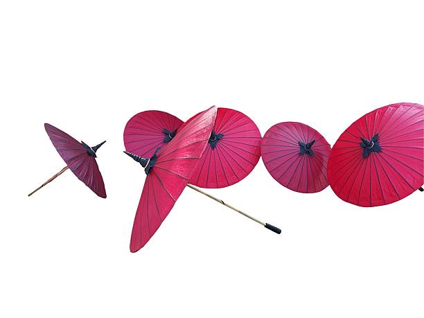 istock Antique dark red mulberry paper umbrella 2233562079
