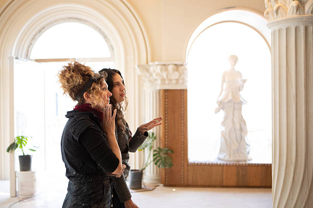 Female artists during an art restoration project - Part of a series - Women-Only Teamwork - Buenos Aires, Argentina