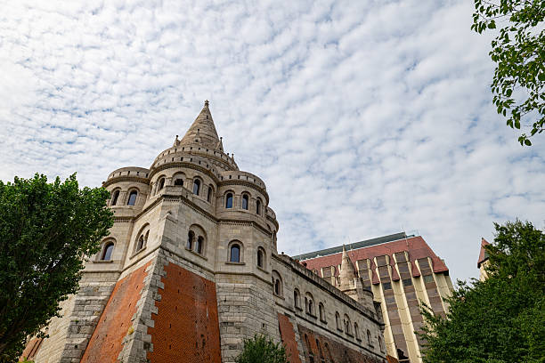 Fishermens Bastion on Buda Castle Hill in Budapest Hungary.