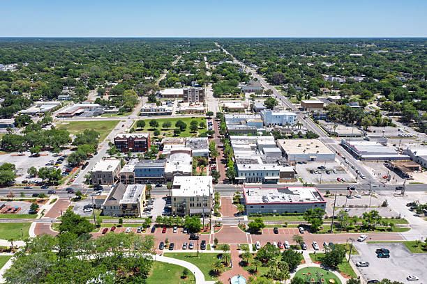 istock Eustis, Florida Downtown Aerial 2233578226